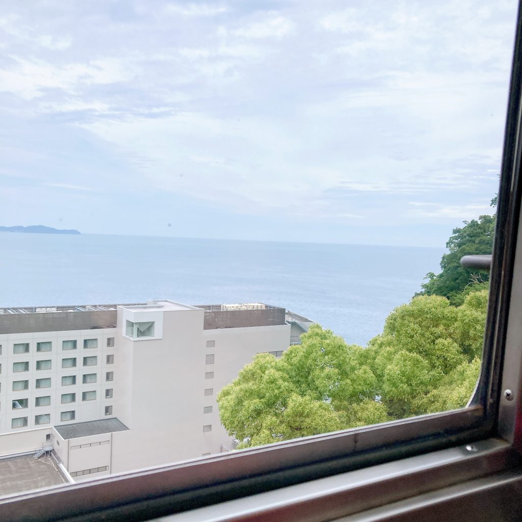 ロープウェイから見えた熱海湾