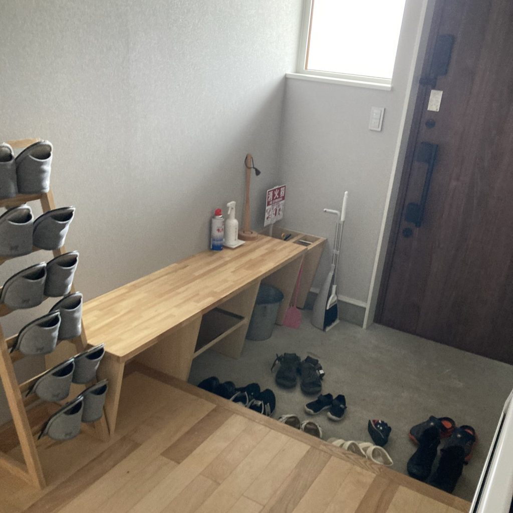 コテージの玄関