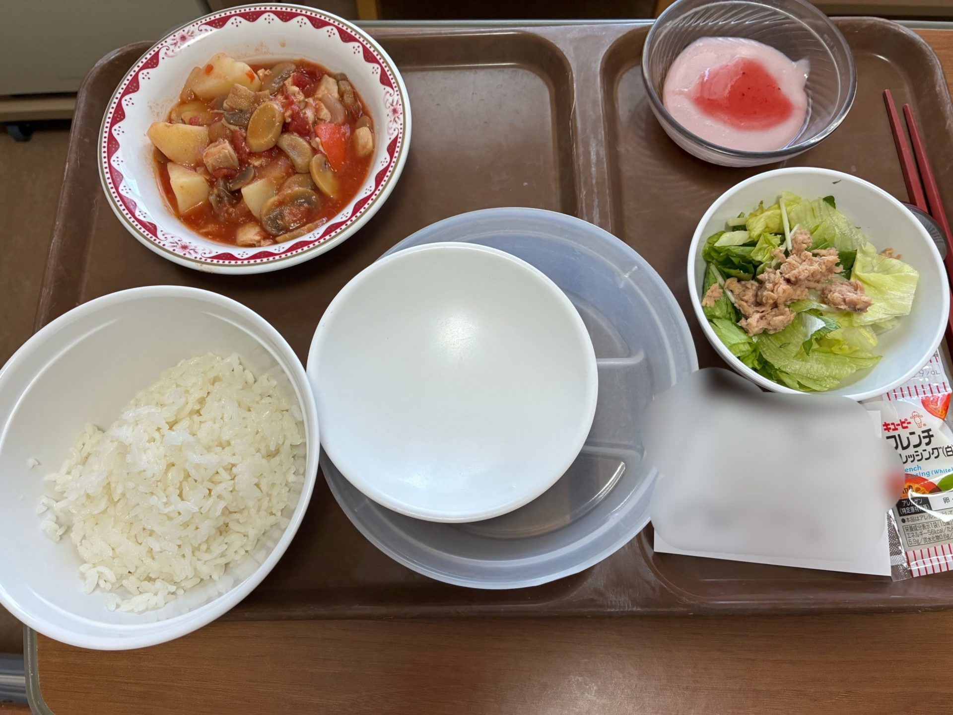 入院中の昼食