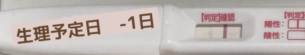 ドゥーテスト妊娠検査薬のフライング画像(生理予定日1日前)